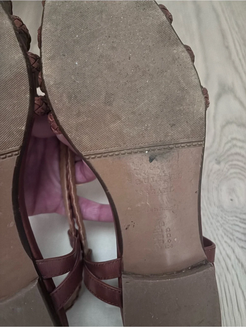 Sezane Leather Sandals — Brown - Picture 6 of 8